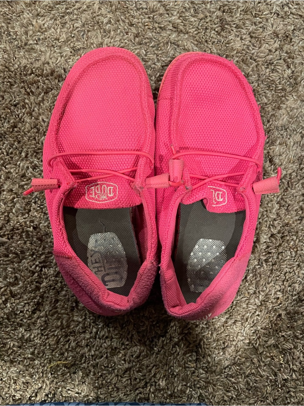 Hey Dudes WomansPink Slip-On Shoes